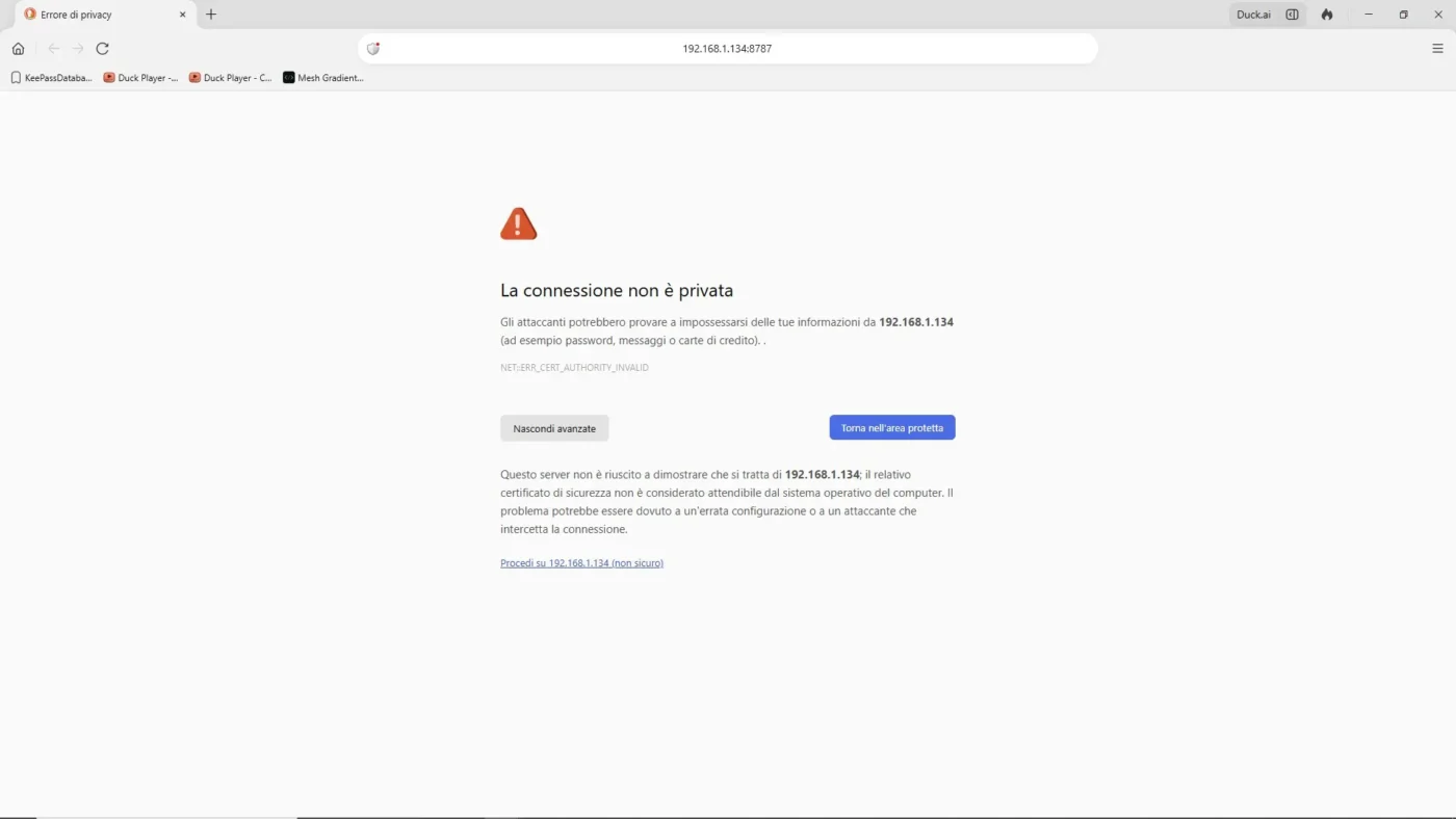 Haccp Trace LAN browser security